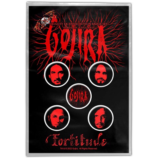 Cover for Gojira · Gojira Button Badge Pack: Fortitude (MERCH)