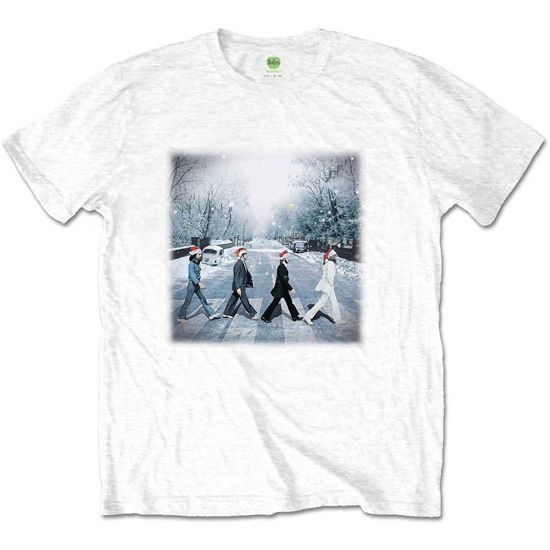 The Beatles Unisex T-Shirt: Abbey Christmas - The Beatles - Koopwaar -  - 5056561005713 - 