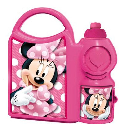 Disney: Minnie Set Portamerenda + Borraccia Sport (400 Ml) - Joy Toy - Merchandise -  - 8412497525713 - 