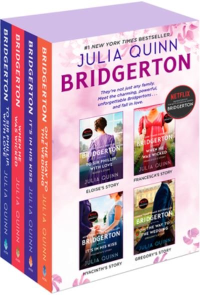 Bridgerton Boxed Set 5-8: To Sir Phillip, With Love / When He Was Wicked / It's in His Kiss / On the Way to the Wedding - Julia Quinn - Bücher - HarperCollins - 9780063303713 - 18. Oktober 2022