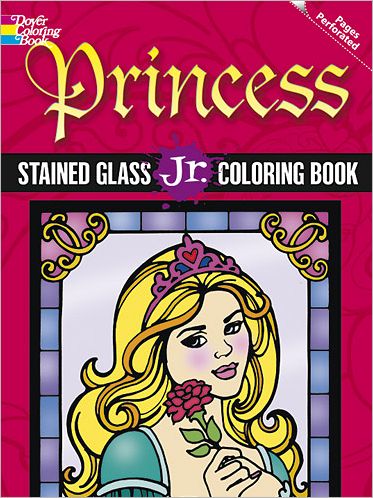 Cover for Miller · Princess Stained Glass Jr. Coloring Book - Dover Stained Glass Coloring Book (Paperback Book) (2012)