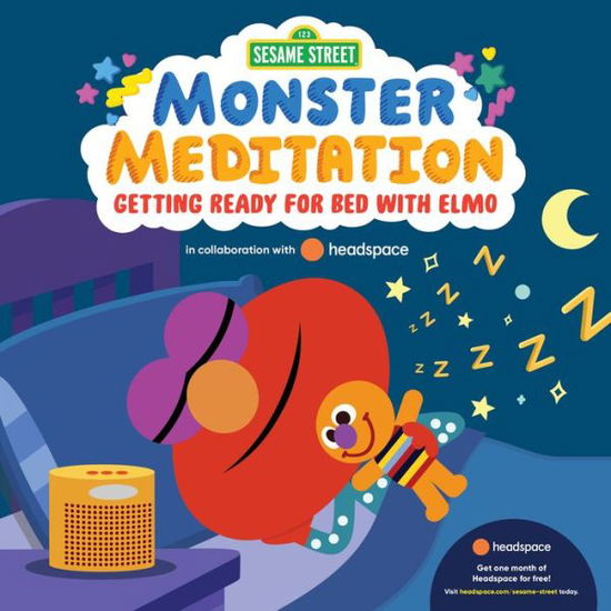 Cover for Random House · Getting Ready for Bed with Elmo: Sesame Street Monster Meditation in collaboration with Headspace - Monster Meditation (Board book) (2021)