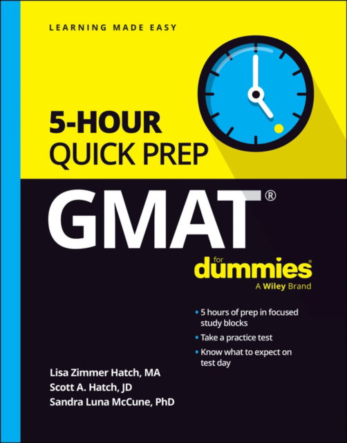 Cover for Lisa Zimmer Hatch · GMAT 5-Hour Quick Prep For Dummies (Paperback Book) (2024)