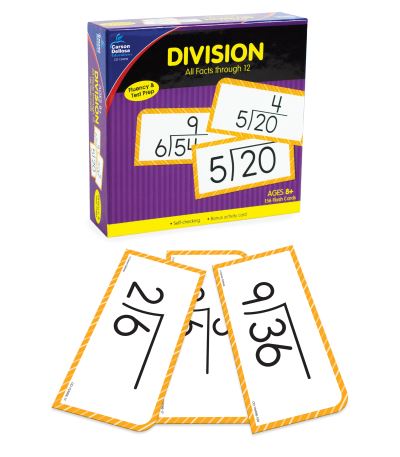 Division All Facts Through 12 Flash Cards - Carson-Dellosa Publishing - Board game - Carson Dellosa Education - 9781483852713 - January 12, 2019