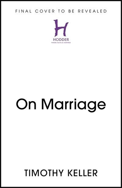 Cover for Timothy Keller · On Marriage (Hardcover Book) (2020)