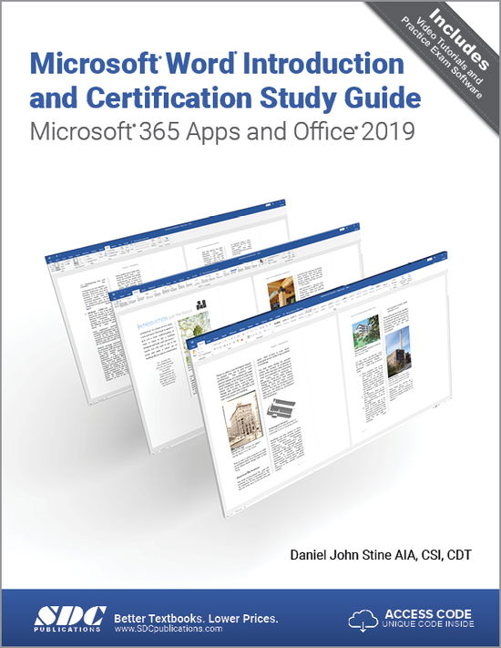 Microsoft Word Introduction and Certification Study Guide: Microsoft 365 Apps and Office 2019 - Daniel John Stine - Books - SDC Publications - 9781630573713 - August 18, 2021