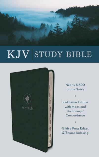 Cover for Compiled by Compiled by Barbour Staff · KJV Study Bible, Indexed (Evergreen Fog) (Book) (2023)