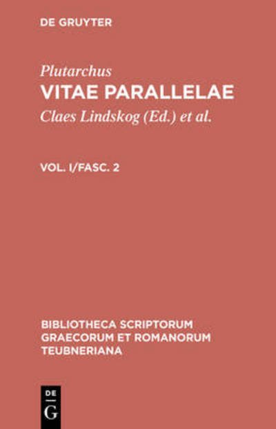 Vitae parallelae.Vol.1 - Plutarchus - Libros - K.G. SAUR VERLAG - 9783598716713 - 1994