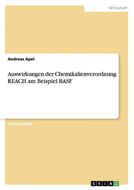 Cover for Apel · Auswirkungen der Chemikalienverord (Book) (2011)