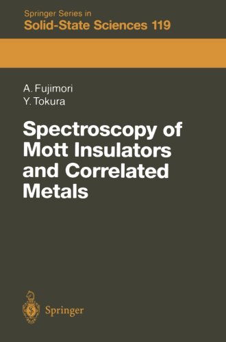 Cover for Atsushi Fujimori · Spectroscopy of Mott Insulators and Correlated Metals: Proceedings of the 17th Taniguchi Symposium Kashikojima, Japan, October 24-28, 1994 - Springer Series in Solid-State Sciences (Paperback Book) [Softcover reprint of the original 1st ed. 1995 edition] (2012)