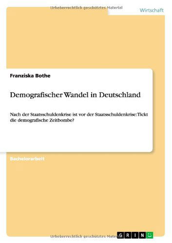 Cover for Bothe · Demografischer Wandel in Deutschl (Book) [German edition] (2013)