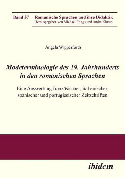 Cover for Wipperfürth · Modeterminologie des 19 Jh. (Book) (2012)
