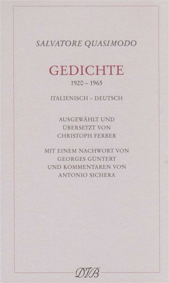 Cover for Quasimodo · Gedichte (Buch)