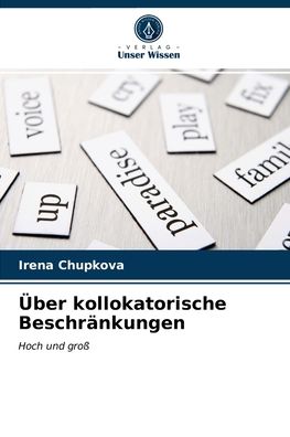 Cover for Irena Chupkova · UEber kollokatorische Beschrankungen (Paperback Book) (2021)