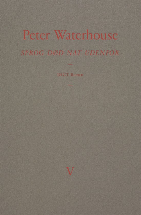 Cover for Peter Waterhouse · Bestiarium: Sprog Død Nat Udenfor (Gebundenes Buch) [1. Ausgabe] (2022)