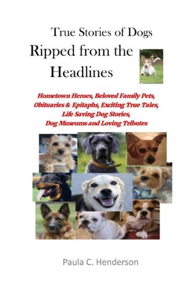 Cover for Paula C Henderson · True Stories of Dogs Ripped from the Headlines: Hometown Heroes, Beloved Family Pets, Obituaries &amp; Epitaphs, Exciting True Tales, Life Saving Dog Stories, Dog Museums, and Loving Tributes (Paperback Book) (2021)