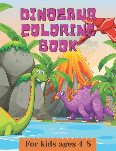 Cover for Rida Aid · Dinosaur coloring book for kids ages 4-8 (Pocketbok) (2021)