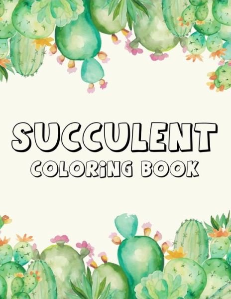 Cover for Zxr Press · Succulent coloring book (Paperback Bog) (2020)