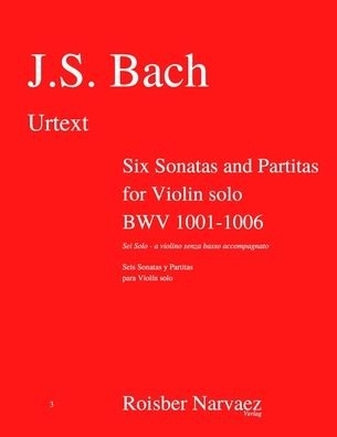 Cover for Johann Sebastian Bach · Six Sonatas and Partitas for Violin solo (Paperback Book) (2020)