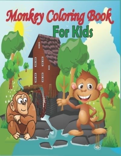 Cover for Tfatef Toura · Monkey Coloring Book for Kids (Pocketbok) (2021)