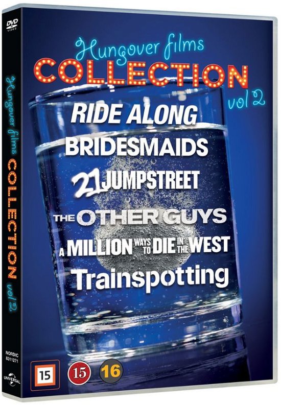 Cover for Hungover Films Collection Vol. 2 · Ride Along / Bridesmaids / 21 Jumpstreet / The Other Guys / A Million Ways To Die In The West / Trainspotting (DVD) (2017)
