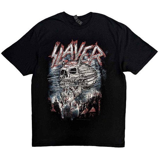 Slayer Unisex T-Shirt: Demon Storm - Slayer - Koopwaar - Global - Apparel - 5055295348714 - 