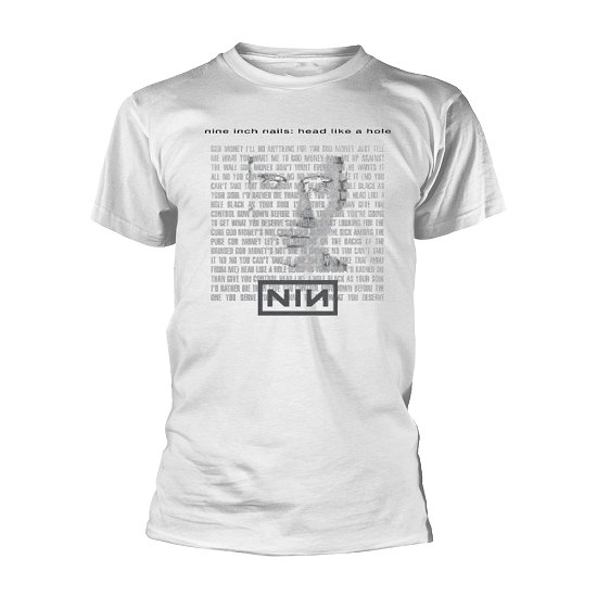 Cover for Nine Inch Nails · Head Like a Hole (White) (T-shirt) [size S] [White edition] (2021)