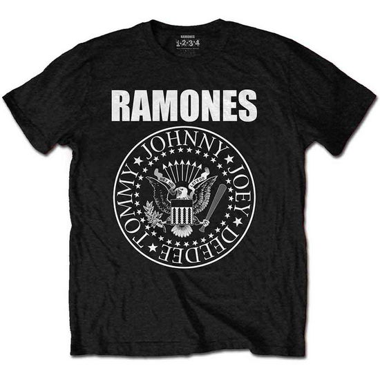 Cover for Ramones · Ramones Kids T-Shirt: Presidential Seal (Black) (11-12 Years) (T-shirt) [size 11-12yrs] [Black - Kids edition] (2021)