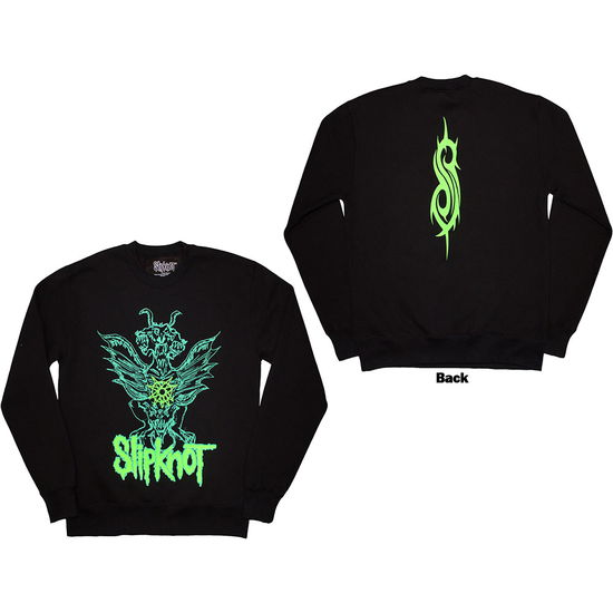 Cover for Slipknot · Slipknot Unisex Sweatshirt: Green Demon (Back Print &amp; Oversized) (CLOTHES) [size L] (2024)