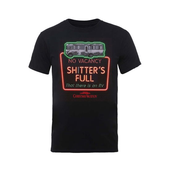 Cover for National Lampoon's Christmas Vacation · Shitter's Full (T-shirt) [size S] [Black edition] (2017)