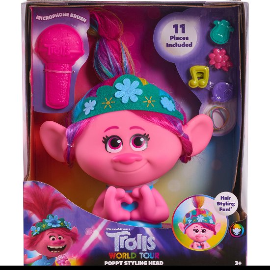 Cover for Flair · Trolls - World Tour Poppy Styling Head (Spielzeug)