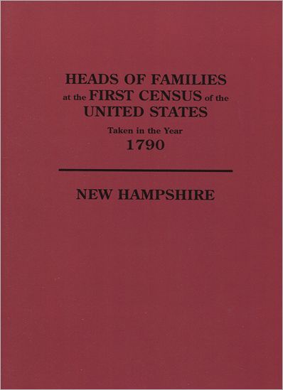 Cover for Bureau of the Census United States · Heads of Families at the First Census of the United States Taken in the Year 1790: New Hampshire (Paperback Book) (2011)