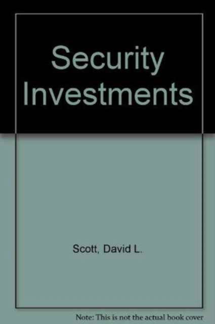 Cover for David L. Scott · Security Investments CB (Hardcover Book) (1981)