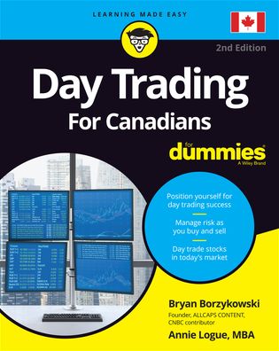 Cover for Borzykowski · Day Trading For Canadians For Dummies, 2nd Edition (Pocketbok) [2nd edition] (2020)