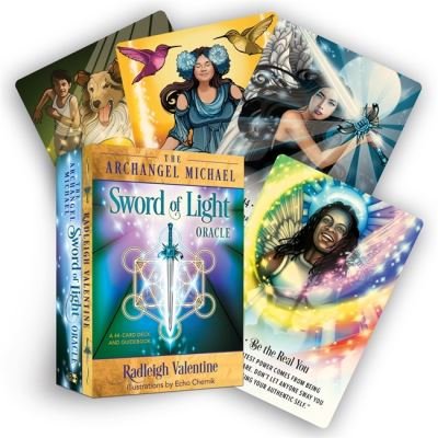 Cover for Radleigh Valentine · The Archangel Michael Sword of Light Oracle: A 44-Card Deck and Guidebook (Flashcards) (2022)