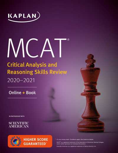 Cover for Kaplan Test Prep · MCAT Critical Analysis and Reasoning Skills Review 2020-2021: Online + Book - Kaplan Test Prep (Paperback Book) [Proprietary edition] (2019)