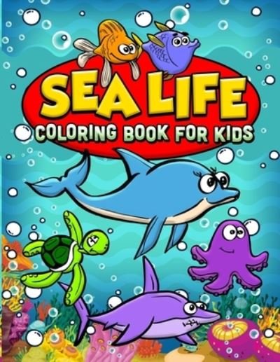 Cover for Mep Publishing · Sea Life Coloring Book For Kids (Pocketbok) (2019)