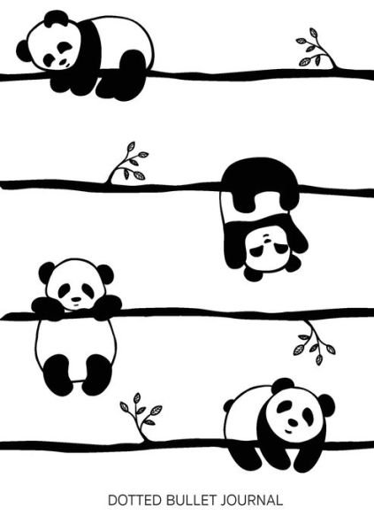 Cover for Blank Classic · Cute Pandas - Dotted Bullet Journal: Medium A5 - 5.83X8.27 (Taschenbuch) (2020)