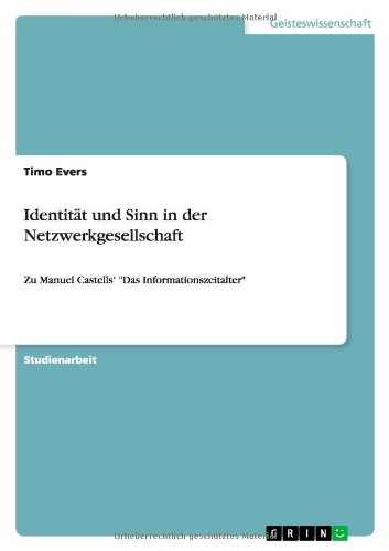 Cover for Evers · Identität und Sinn in der Netzwer (Book) [German edition] (2010)