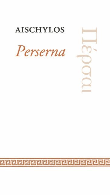 Cover for Aischylos · Perserna (Book) (2022)