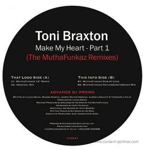 Cover for Toni Braxton · Make My Heart Part 1 (12&quot;) (2010)