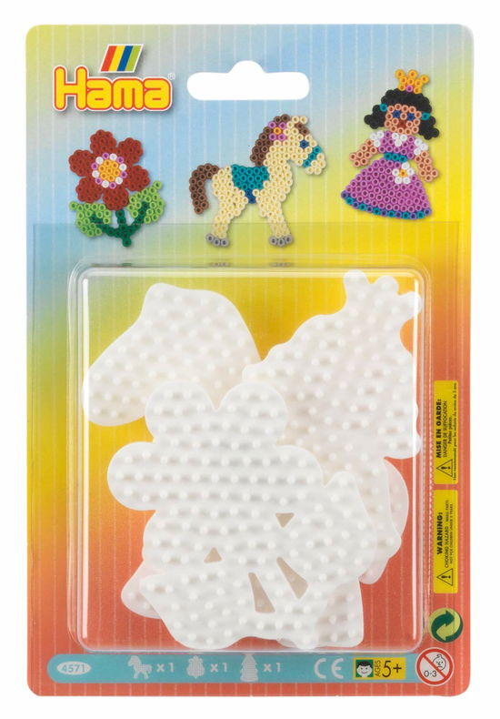 Cover for Hama · Pegboard ( 3 Pcs ) - Flower, Pony and Princess ( 4571 ) (Spielzeug) (2019)