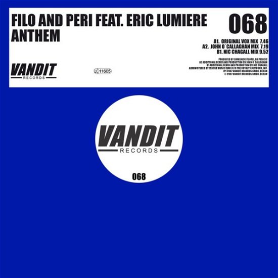 Cover for Filo &amp; Peri · Anthem (12&quot;) (2007)