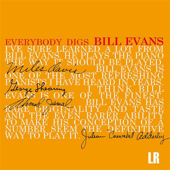 Cover for Bill Evans Trio · Everybody Digs Bill Evans (LP) [Limited edition] (2017)