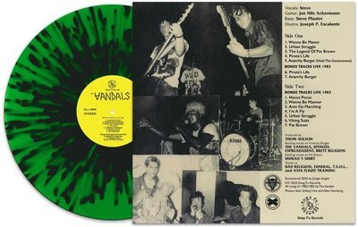 Cover for The Vandals · Peace Thru Vandalism - Green/ black Splatter (VINIL) [Coloured edition] (2023)