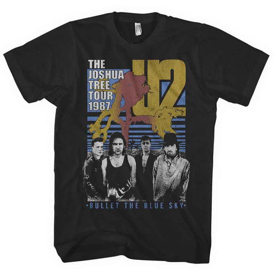 U2 Unisex T-Shirt: Bullet The Blue Sky (Black) - U2 - Produtos - PHM - 5056012020715 - 17 de setembro de 2018