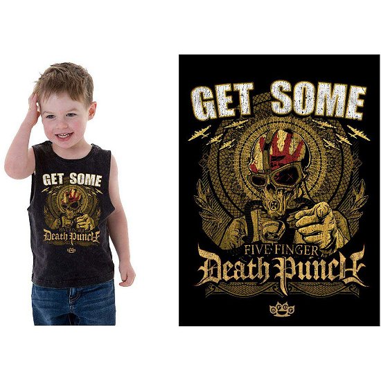 Cover for Five Finger Death Punch · Five Finger Death Punch Kids T-Shirt: Get Some (12-13 Years) (T-shirt) [size 12-13yrs] [Black - Kids edition]