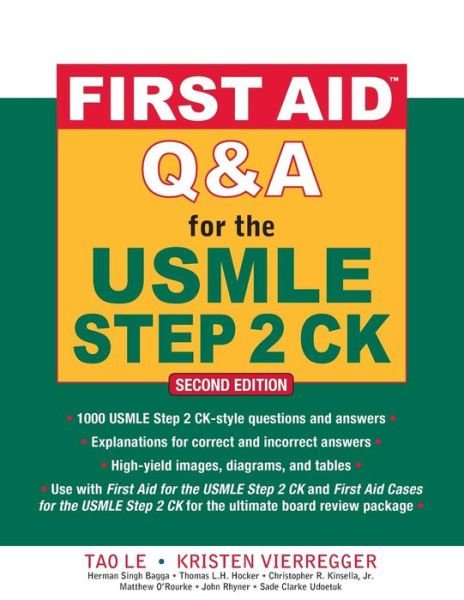Cover for Tao Le · First Aid Q&amp;A for the USMLE Step 2 CK, Second Edition (Paperback Bog) (2009)