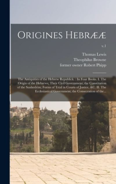 Cover for Thomas 1689-1749? Lewis · Origines Hebraeae (Hardcover Book) (2021)