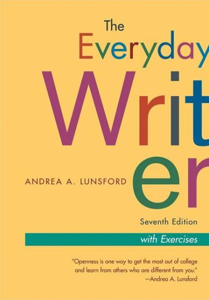 Cover for Andrea A. Lunsford · The Everyday Writer, Exercise Version (Spiral Book) [7th ed. 2020 edition] (2019)